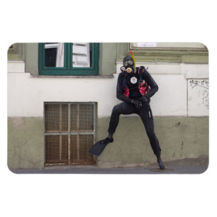 Dry Scuba Diver Magnet