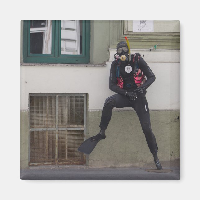 Dry Scuba Diver Magnet (Vorne)