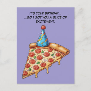 Dry Spaß Birthday Slice Postkarte