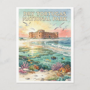 Dry Tortugas National Park Fort Jefferson Postkarte