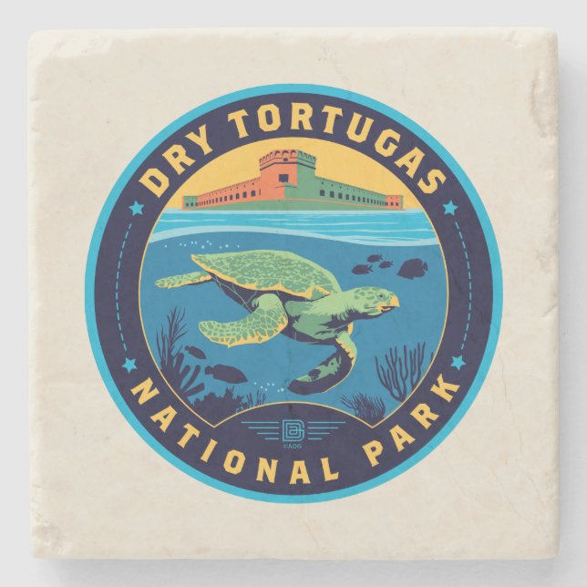 Dry Tortugas National Park Steinuntersetzer (Vorderseite)