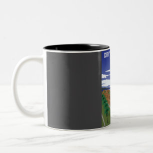 Dry Tortugas National Park Travel Poster Zweifarbige Tasse