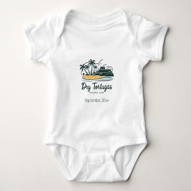 Dry Tortugas Nationalpark Custom Baby Strampler (Vorderseite)