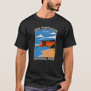 Dry Tortugas Nationalpark Florida Retro-Touristen- T-Shirt