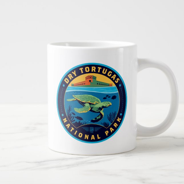 Dry Tortugas Nationalpark Jumbo-Tasse (Rechts)