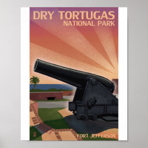 Dry Tortugas Nationalpark Litho Artwork Poster
