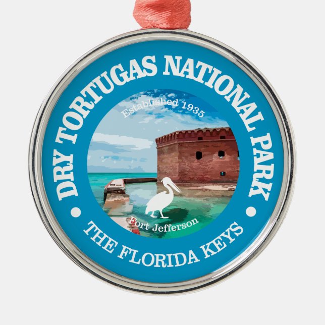 Dry Tortugas NP2 Ornament Aus Metall (Vorne)