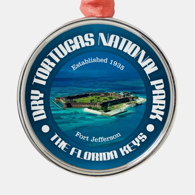 Dry Tortugas NP Ornament Aus Metall (Vorne)