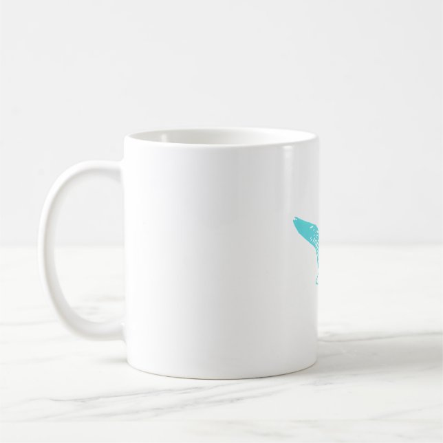 Dry Tortugas Seagull-Vogellogo Kaffeetasse (Links)