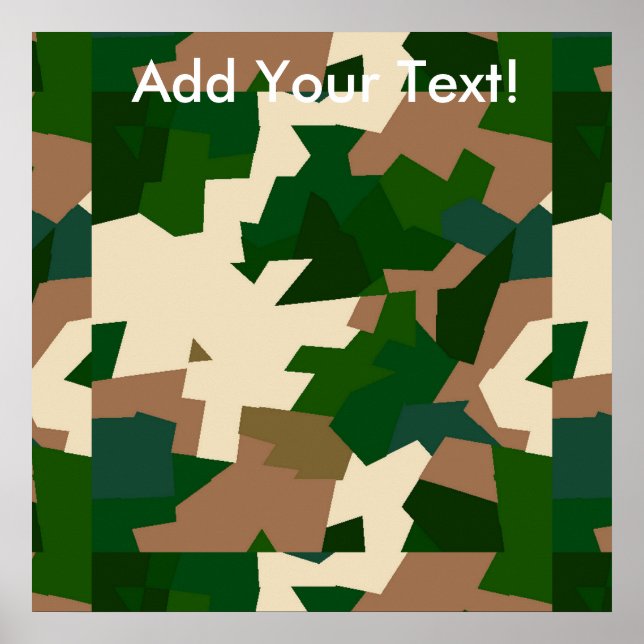 Dry Tundra Camouflage Poster (Vorne)