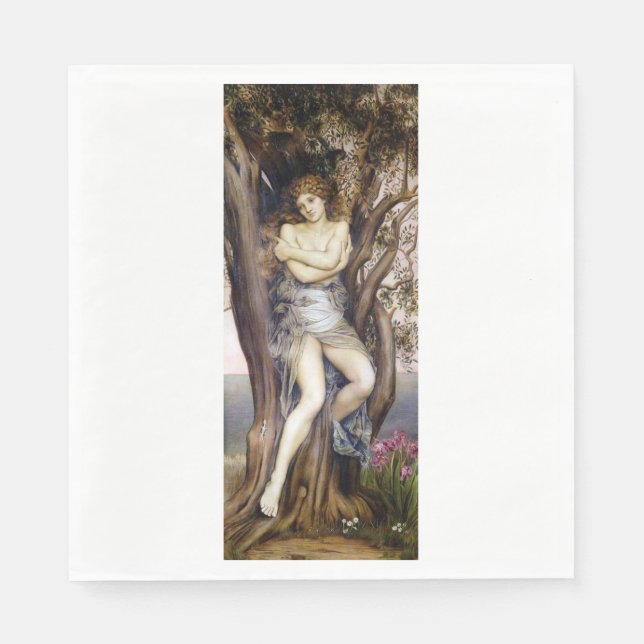 Dryad (Beautiful Tree Nymph) (Griechischer Mythos) Serviette (Vorderseite)