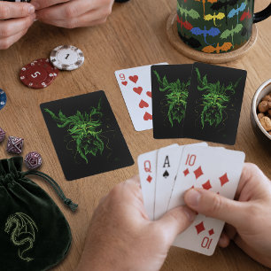 Dryad Green Blätter Butterfly Spielkarten