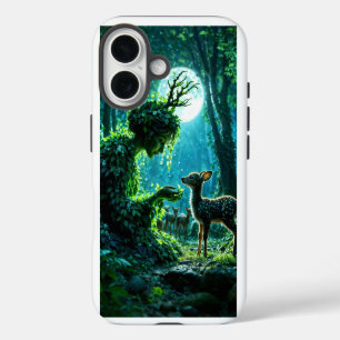 Dryadenkönigin des verzauberten Waldes bei Nacht K iPhone 16 Hülle