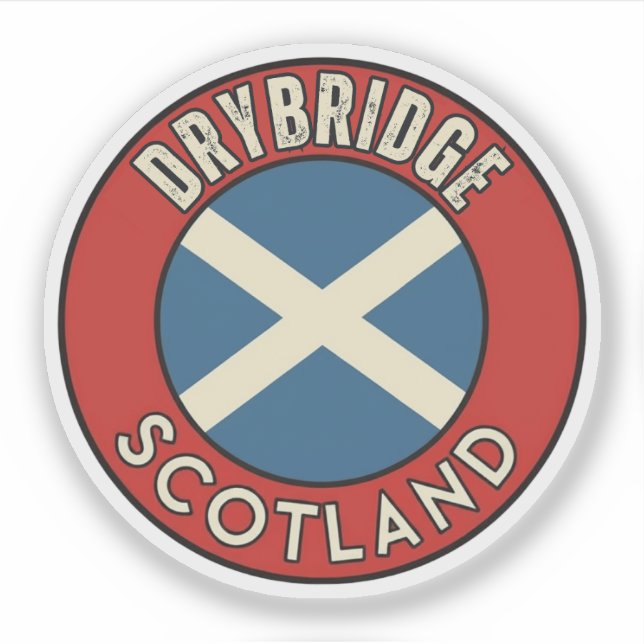 Drybridge, Schottland Aufkleber (Vorderseite)