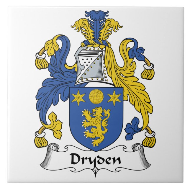 Dryden Familienwappen Fliese (Vorderseite)
