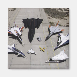 Dryden Forschungs-Flugzeug-Flotte 1997 auf Rampe Magnet