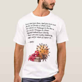 Dryden Nelken und Orangen Gedicht T-Shirt