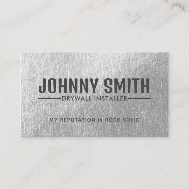 Drywall Business Cards Visitenkarte (Vorderseite)