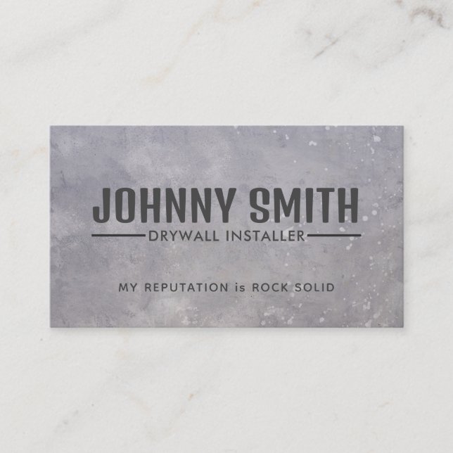 Drywall Business Cards Visitenkarte (Vorderseite)
