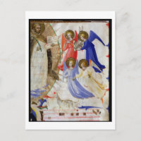 ds 558 f.67v St. Dominic mit vier musikalischen En