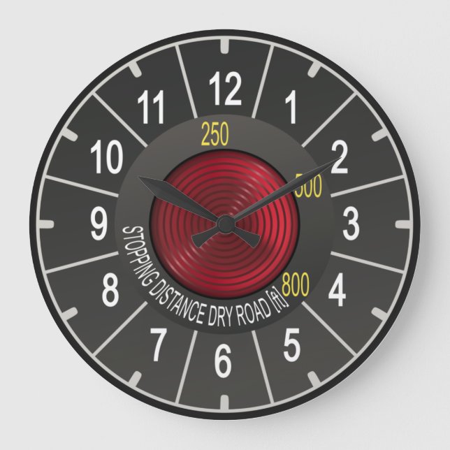 DS Style Clock Große Wanduhr (Vorderseite)