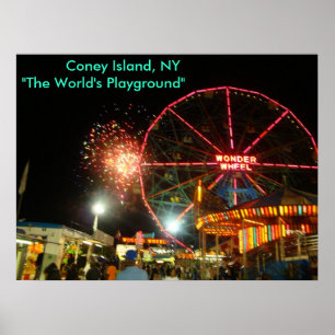 DSC00279, Coney Island, NY"Die Welt... Poster