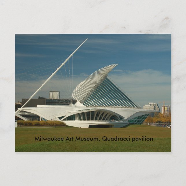 DSC_0127, Kunstmuseum in Milwaukee, Pavillon Quadr Postkarte (Vorderseite)