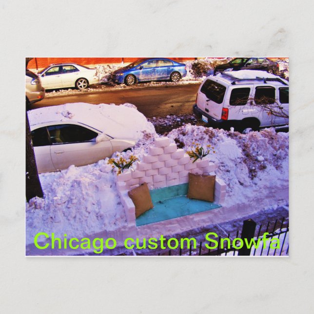 DSCF3081, Chicago custom Snowfa Postkarte (Vorderseite)