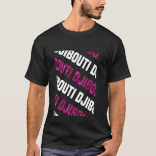 Dschibuti Camouflage Pattern Pink Camouflage T-Shirt