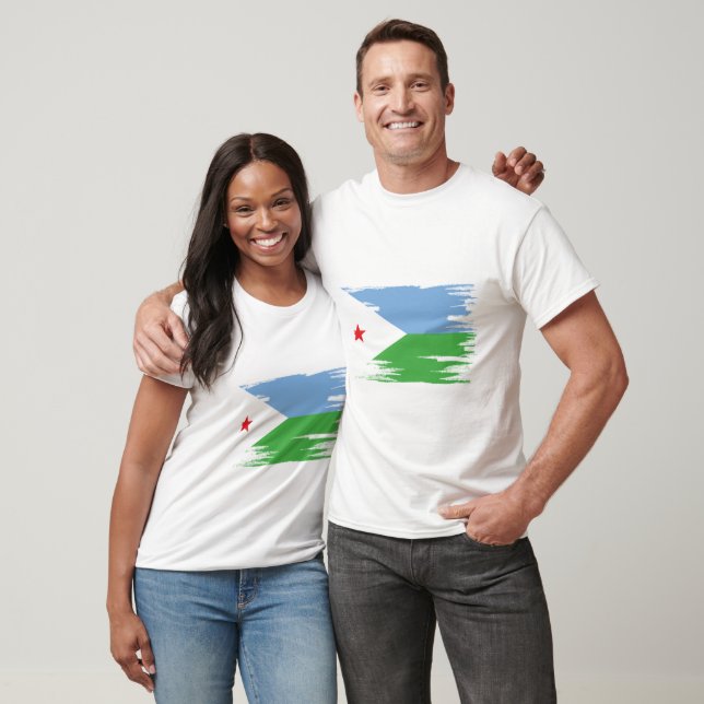 Dschibuti Flag Pinakothek Züst T-Shirt (Unisex)