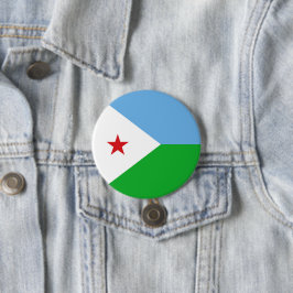 Dschibuti-Flagge Button