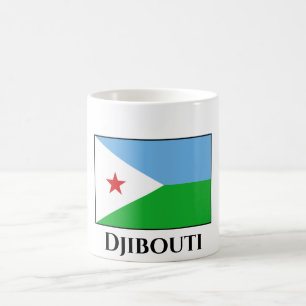 Dschibuti-Flagge Kaffeetasse