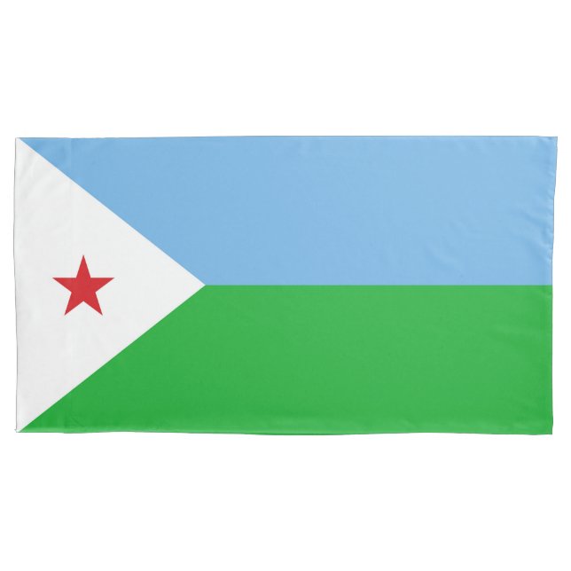 Dschibuti-Flagge Kissenbezug (Vorderseite)