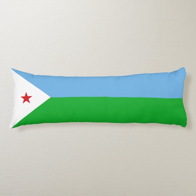 Dschibuti-Flagge Seitenschläferkissen (Vorderseite)