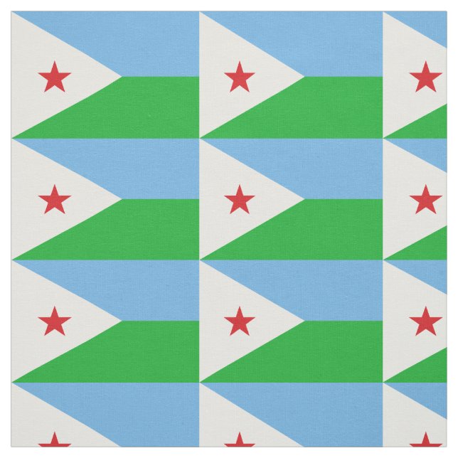 Dschibuti-Flagge Stoff (Muster)