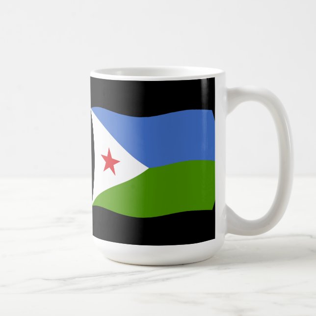 Dschibuti-Flagge Tasse (Rechts)
