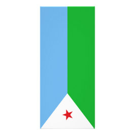 Dschibuti-Flagge Werbekarte