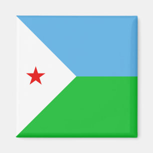 Dschibuti-Flaggenmagnet Magnet
