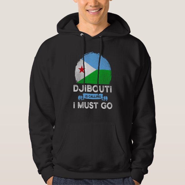 Dschibuti fordert, dass ich Dschibuti-Fahnen flieg Hoodie (Vorderseite)