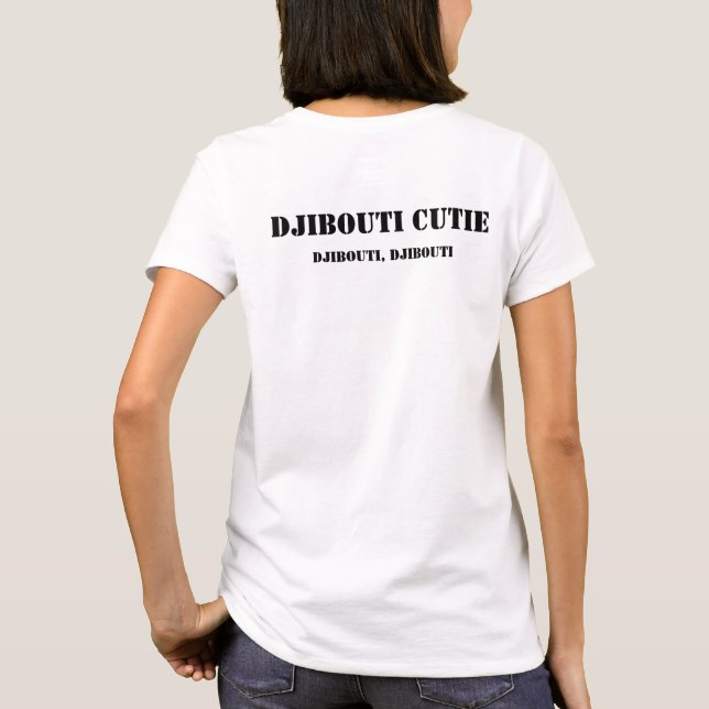 Dschibuti-Süsse T - Shirt der Frauen (Rückseite)
