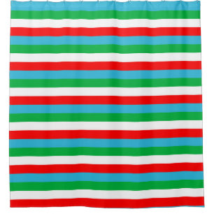 Dschibuti Usbekistan Äquatorialguinea Flagge Strei Duschvorhang
