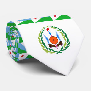 Dschibutische Flagge und Wappen, Flagge Dschibutis Krawatte
