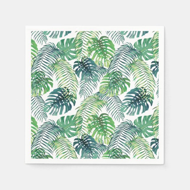 Dschungel aus Palms Designpapier Napkins Serviette (Vorderseite)