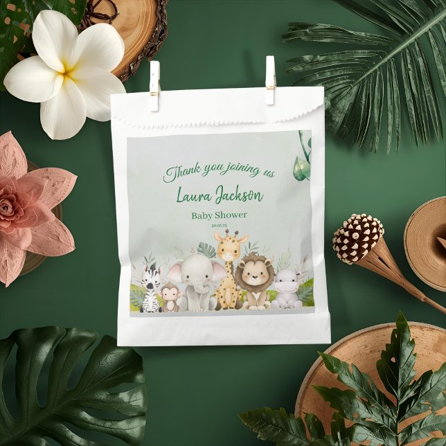 Dschungel Baby Dusche tropische Einladung Geschenktütchen (Von Creator hochgeladen)