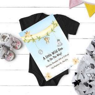 Dschungel-Baby-Shower-Einladung für den Wilden Einladung