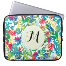 Dschungel-Blume Floral Fine Monogramm