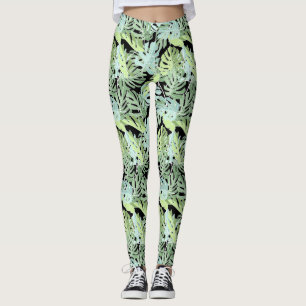 Dschungel-Blumenmuster 2 Leggings