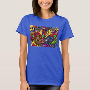 Dschungel-Druck-abstraktes Shirt