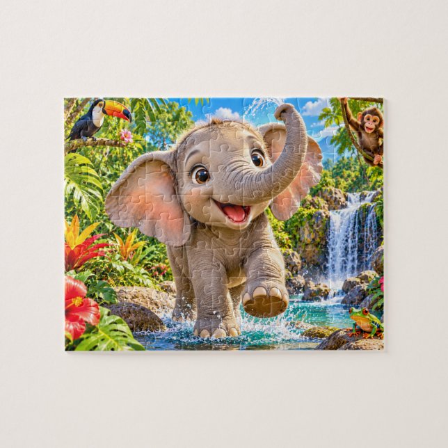 Dschungel-Elefant-Abenteuer (Horizontal)