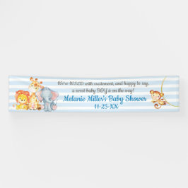 Dschungel-Elefant-Babyparty-Fahne Banner